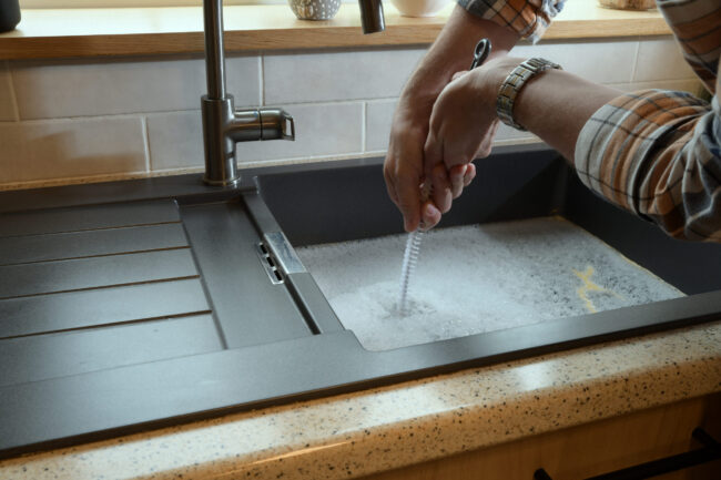 Clean Out Sink Drain